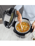 Ninja Foodi MAX Olla eléctrica multifunción con SmartLid, 7,5 l, 12  funciones de cocción en 1, Olla a presión, Freír con aire, Cocción lenta y  más, acero inoxidable, OL650EU : : Hogar y cocina