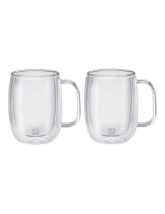 Juego de Vasos de Café, 350 ml, 2 piezas, Cristal de Borosilicato -Zwilling Sorrento Plus Zwilling 27.950001