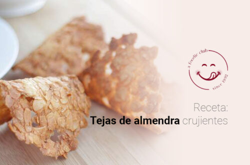 Receta: tejas de Almendra