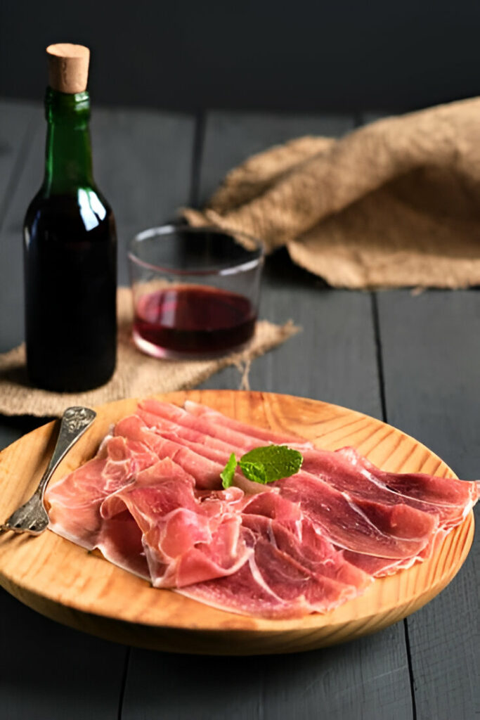 vino y jamón