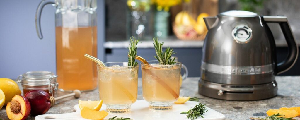 té de melocotón y nectarina