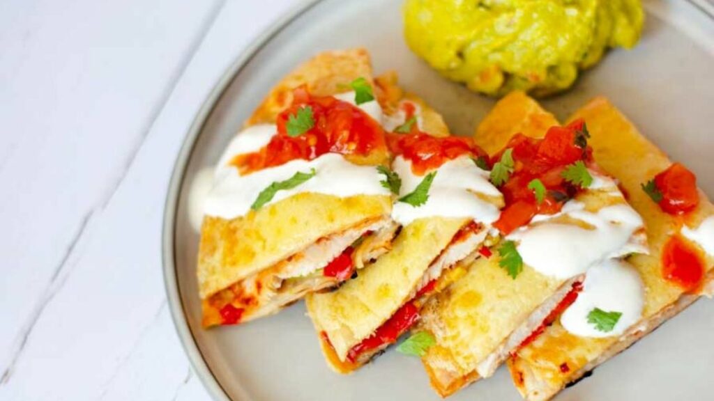 quesadillas en BBQ & Press Grill