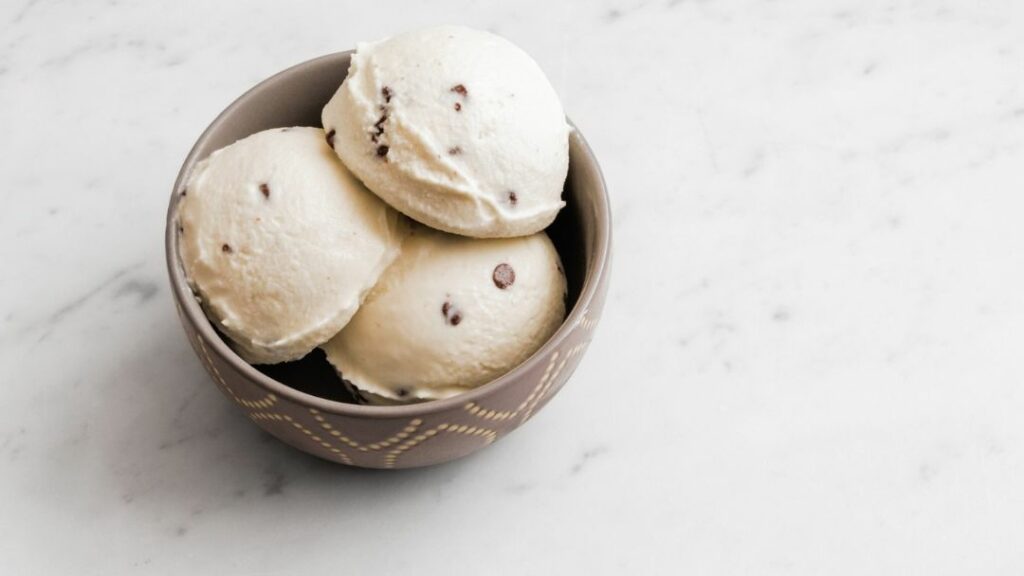 helado de vainilla vegano
