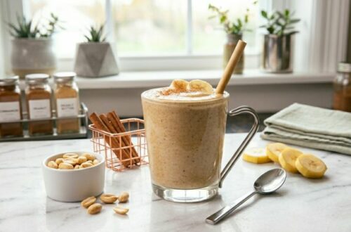 Batido de plátano y cacahuete post-entrenamiento